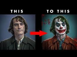 Joaquin Phoenix To Joker Transformation Photoshop Youtube Photoshop Joker Wallpapers Joaquin