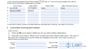 The texas young lawyer's association's prose divorce handbook contains a directory that can help you find the right court. Form Petition For Divorce With Children Texas Youtube