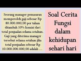 We did not find results for: Soal Cerita Fungsi Dalam Kehidupan Sehari Hari Youtube