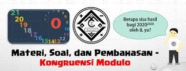 Pembahasan soal olimpiade matematika smp babak 1 persiapan olimpiade sains provinsi dan nasional 1. Materi Soal Dan Pembahasan Kongruensi Modulo Mathcyber1997