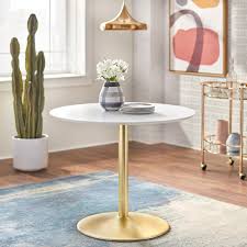 Check spelling or type a new query. Gold Pedestal Kitchen Dining Tables You Ll Love In 2021 Wayfair