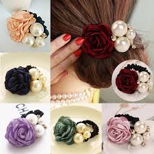The rubber band first showed up in london in 1845, when a business person stephen perry took out the patent to them. Lnrrabc Women Elastic Hair Bands Hair Accessories Big Flower Hair Rope Rhinestones Imitation Pearls Charms Rubber Band Headwear Hair Rope Hair Accessorieselastic Hair Bands Aliexpress