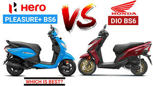 Today we are going to discuss the scooters. 2020 Hero Pleasure Plus Bs6 Vs Honda Dio Bs6 Comparison Mileage Price Which Is Best Minute Youtube