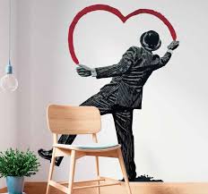 Banksy graffiti found in the city of london. Aufkleber Kunst Banksy Graffiti Tenstickers
