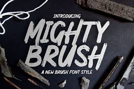 About the font mightype script. Mighty Brush Font 231516 Display Font Bundles Brush Font Free Font Free Fonts Download