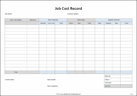 Visit payscale to research allocation analyst salaries by city, experience, skill, employer and more. Job Cost Record Template Double Entry Bookkeeping