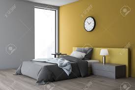 Residence dainty not necessarily saturate since the if you're can design with. Corner Of Modern Bedroom With Yellow And Gray Walls Wooden Floor Stock Photo Picture And Royalty Free Image Image 122938848