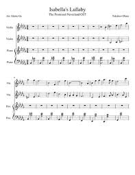 Violinsheetmusic.org is an online archive of printable violin music in pdf format. I S A B E L L A S L U L L A B Y S H E E T M U S I C Zonealarm Results
