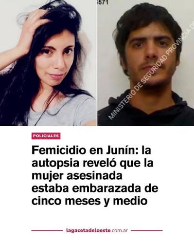 La - La investigación por el brutal femicidio de Mercedes Errapán, la mujer  de 32 años asesinada en Junín, sumó este jueves un dato estremecedor: al  momento del crimen, la víctima estaba