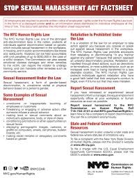 Sexual Harassment Act Factsheet