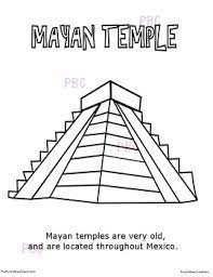 Color online with this game to color cultures coloring pages and you will be able to share and to create your own gallery online. Cinco De Mayo Mayan Temple Coloring Sheet By The Purple Bee Classroom