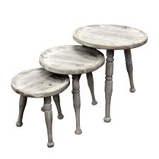 Shop wood end tables at luxedecor.com. Set 3 Rustic Grey Large Nesting Wood Living Room Coffee Table Wood End Side Tables Sofa Console Tables Vintage Decor Furniture Buy Living Room Coffee Tables Vintag Decor Furniture Nesting Coffee Table Product On