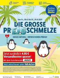 Lidl retoure / retour de courses: Lidl Aktueller Prospekt 01 08 31 08 2021 33 Jedewoche Rabatte De