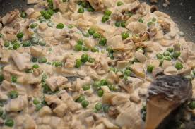 Basta un po' di pollo, dei funghi freschi, un po' di prezzemolo e di panna e il gioco è fatto. Pasta Con Funghi Piselli E Speck Mimi E Coco