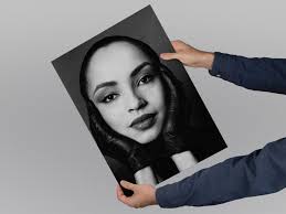 Cartel de Sade Adu, Impresión de Sade Adu, Obra de arte de Sade Adu,  Impresión musical, Cantante de Sade Adu, Foto de Sade Adu, Retrato de Sade  Adu, Blanco y negro de Sade Adu