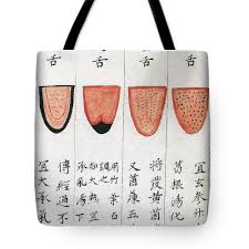 Chinese Tongue Diagnosis Chart 1341 Tote Bag