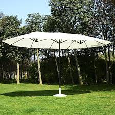 Outsunny 15 Outdoor Patio Market Double Sided Umbrella Https Www Amazon Com Dp B01dkujd90 Ref Outdoor Patio Umbrellas Outdoor Sun Shade Patio Umbrella