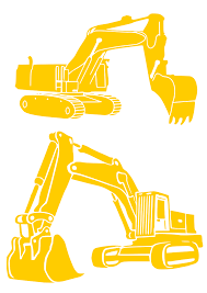 bagger logo design inspiration silhouette projects excavator logo