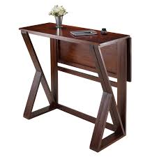 For years now, i've been wanting to make this table. Winsome Wood Harrington 3 Piece Drop Leaf High Table 2 24 Inch Cushion Round Seat Stools Home Furniture