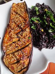 Riz Noir Aubergines A La Thai Je Cuisine Donc Je Suis Recettes De Cuisine Riz Noir Recette Asiatique