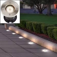 Eine fassadenleuchte mit bewegungsmelder oder eine wegleuchte im garten sollte im idealfall mit einem. Aussen Einbau Strahler Edelstahl Terrassen Boden Lampe Garten Weg Spot Leuchte Im Set Inkl Led Leuchtmittel Kaufen Bei Www Etc Shop De Gmbh Co Kg