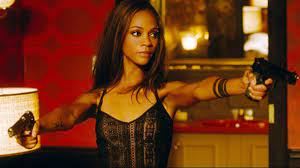 Some stills have surfaced from the production and saldana looks ready to kick some ass. Zoe Saldana On Colombiana Mandatory