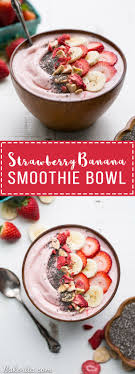 Strawberry Banana Smoothie Bowl Recipe Smoothie Bowl Healthy Healthy Afternoon Snacks Smoothie Bowl Recipe