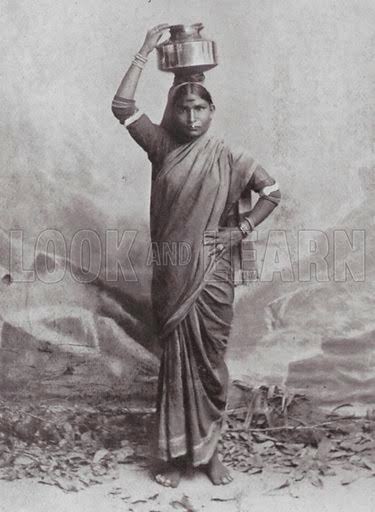 Bombay / Mumbai: A Maratha Woman stock image | Look and Learn