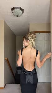 Updo hairstyles to pair with backless prom dresses