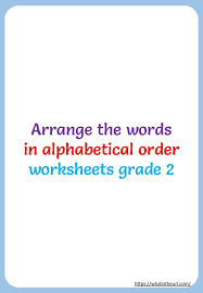 In this product you will receive 4 printable abc order worksheets. Arrange The Words In Alphabetical Order Worksheets Your Home Teacher