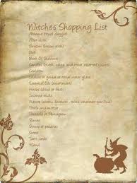 Witch S Shopping List Book Of Shadows Wiccan Witch Wiccan