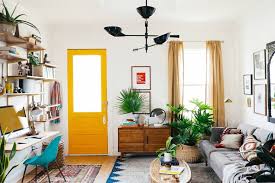 Color In A Room With White Walls Wood Accents Plants Living Room Makeover Tiny Living Rooms Small Living Room