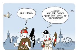 Die hamburger stadtmeisterschaft elektrisiert die fans des fc st. Fc St Pauli Dfb Pokal 2020 Von Feicke Sport Cartoon Toonpool