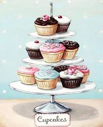 Epingle Par S H E R E E Sur It S My Party Boulangerie D Epoque Art De Cupcake Illustration Gateau
