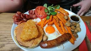 Americans prepare eggs in many ways. Full American Breakfast Picture Of Polo Bar London Tripadvisor