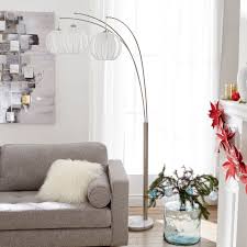 Brushed Steel 3 Light Lantern Arc Floor Lamp Arc Floor Lamps Home Decor Lantern Lights