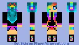 Cute Diamond Hoodie Girl 20 Diamond Special Minecraft Skin Minecraft Skins Rainbow Minecraft Skins Minecraft Girl Skins