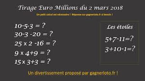 Esta página web no está vinculada con, ni afiliada a, ni aprobada por la organizacion nacional de apuestas del estado o los operadores de la lotería euromillions® (marca registrada de company. Resultat Euromillions Vendredi 2 Mars Youtube