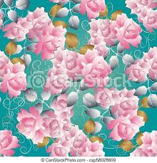 We offer an extraordinary number of hd images that will instantly freshen up your smartphone. Floral 3d Roses Seamless Pattern Vector Blue Background Roses Wallpaper Vintage Pink Roses Flowers Gold Silver Leaves Canstock