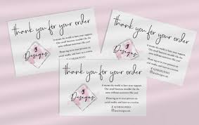 Thank you for placing an order with company name. Thank You For Your Business Cards Logo Business Cards Paper Ballards