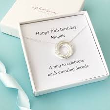 You could be confused about buying a particular gift for your mother. Personalised 70th Birthday Necklace By Sophie Jones Jewellery Notonthehighstreet Com