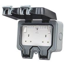 Electric patio heaters uk screwfix. British General Ip66 13a 2 Gang Sp Weatherproof Outdoor Switched Wi Fi Extender Socket Outdoor Sockets Screwfix Com