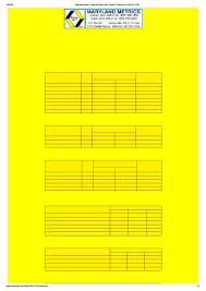 maryland metrics technical data chart general tolerances to