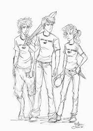 I've only actually read the first book in the series, the lightning thief, but that was enough to pull out major themes and events to base activities off of for our event. Percy Jackson Coloring Pages Coloring Home
