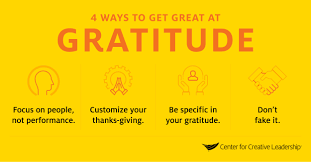 Giving Thanks Will Make You A Better Leader Center For