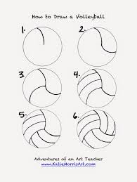 Here presented 52+ volleyball drawing images for free to download, print or share. Adventures Of An Art Teacher How To Draw Sports Volleyball Drawing Ball Drawing Volleyball