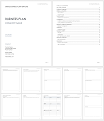 A comprehensive guide to the major parts of a business plan. Free Simple Business Plan Templates Smartsheet
