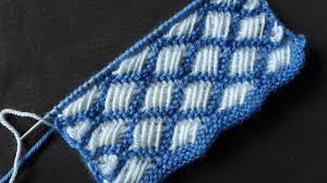 Iki Renkli Hasir Orgu Modeli Youtube Orgu Baby Knitting Patterns Orgu Desenleri