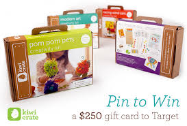 Pin To Win 250 Target Gift Card Giveaway Kiwi Crate Target Crafts Target Gift Card Giveaway