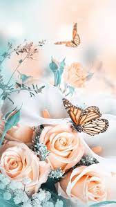 Flower images wallpaper photos photographs pics wallpaper hd download with red rose. Flower And Butterfly Wallpaper Pink Flowers Wallpaper Spring Wallpaper Flower Background Wallpaper